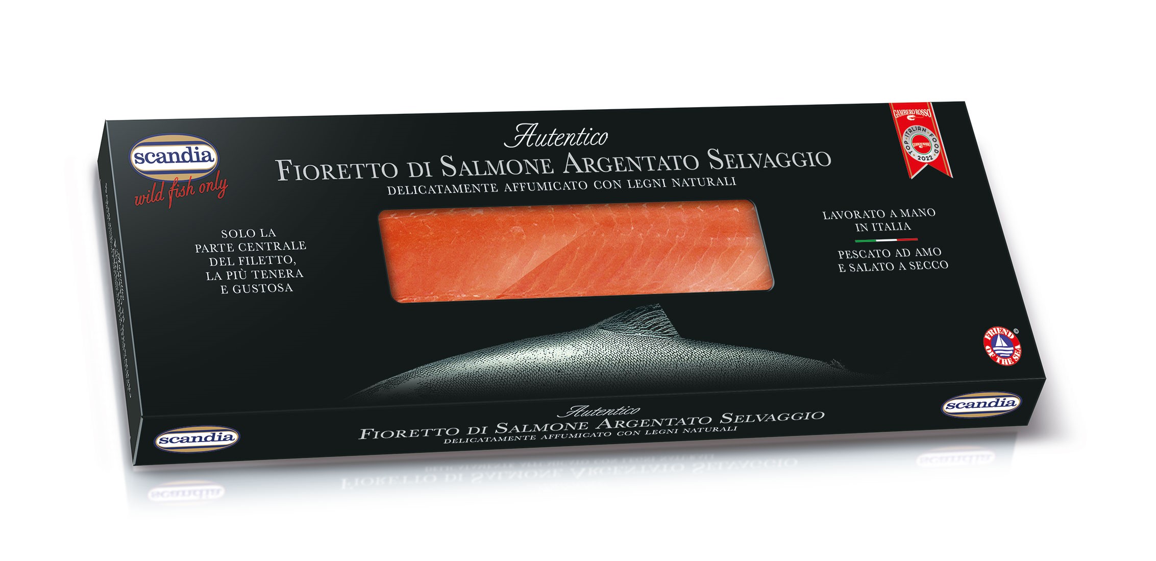 Fioretto di Salmone Selvaggio Argentato Affumicato 280/450 g